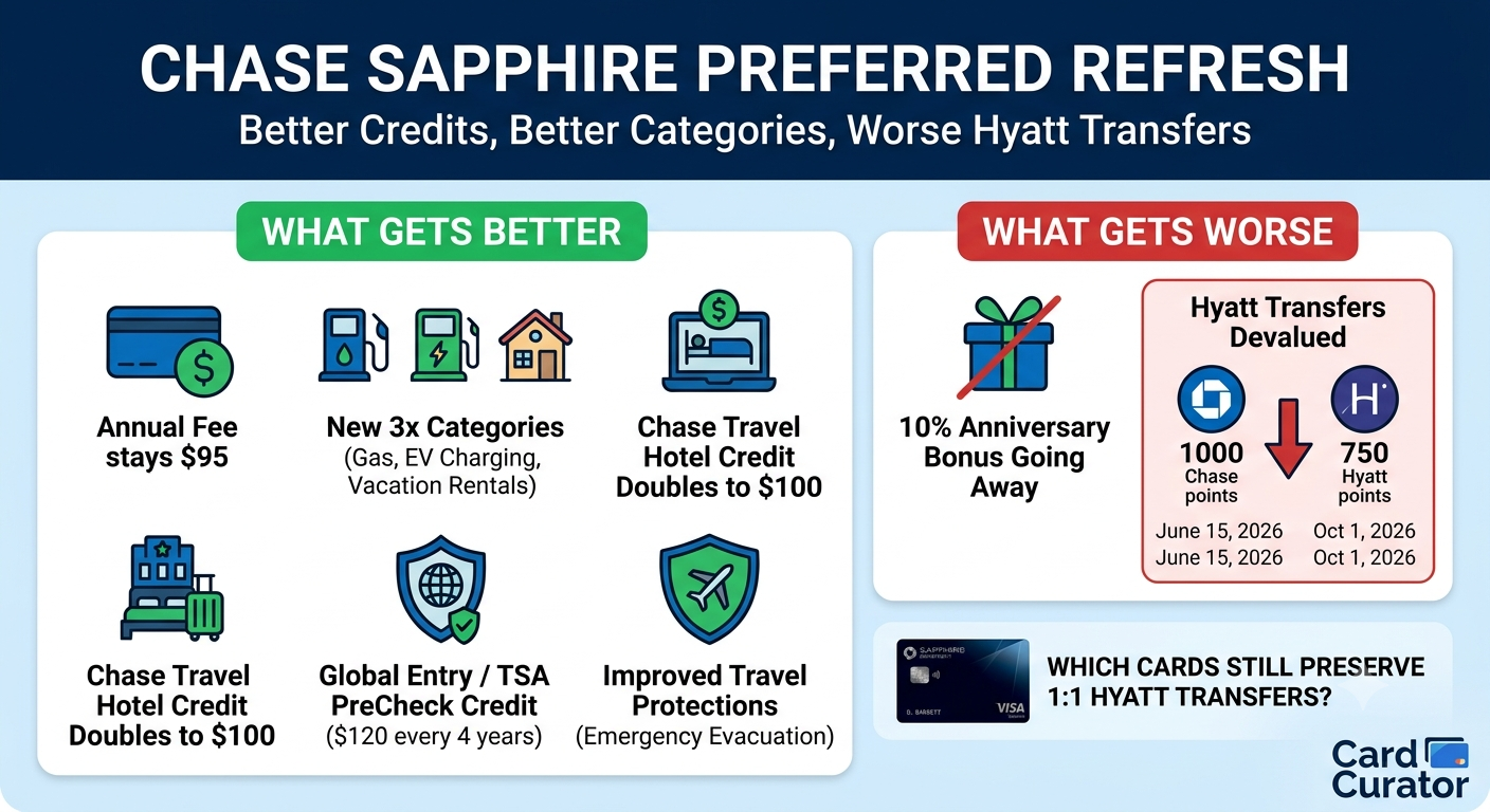 Chase Sapphire Preferred updates