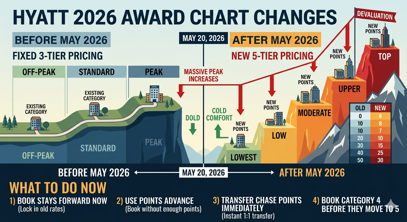 5/20 Hyatt award chart devaluation