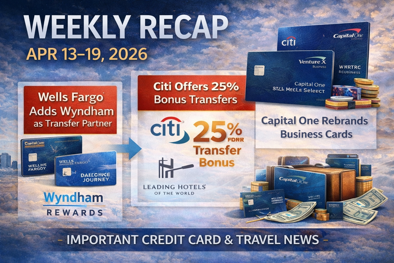 Weekly Recap: Apr 13–19 — Wells Fargo Gets Wyndham, Citi Bonus Transfers & Capital One Rebrands